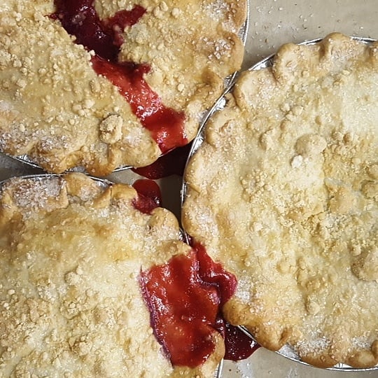 Raspberry Rhubarb Pie